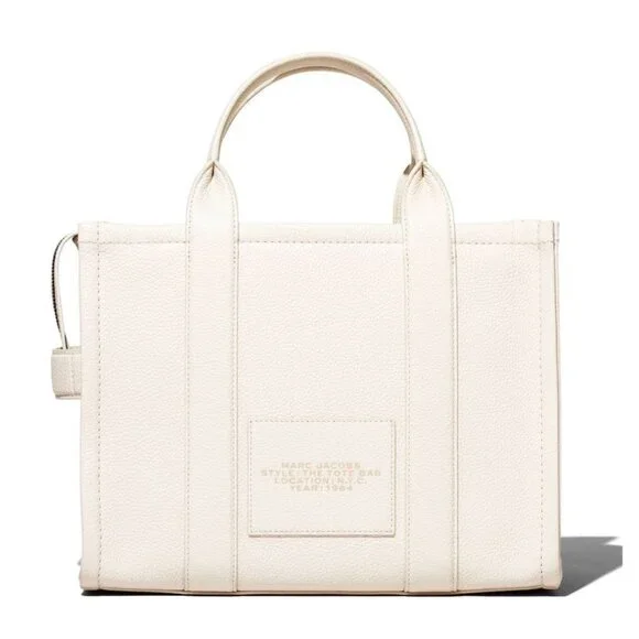 MARC JACOBS The Leather Medium Tote Bag – Cotton - Picture 2 of 10